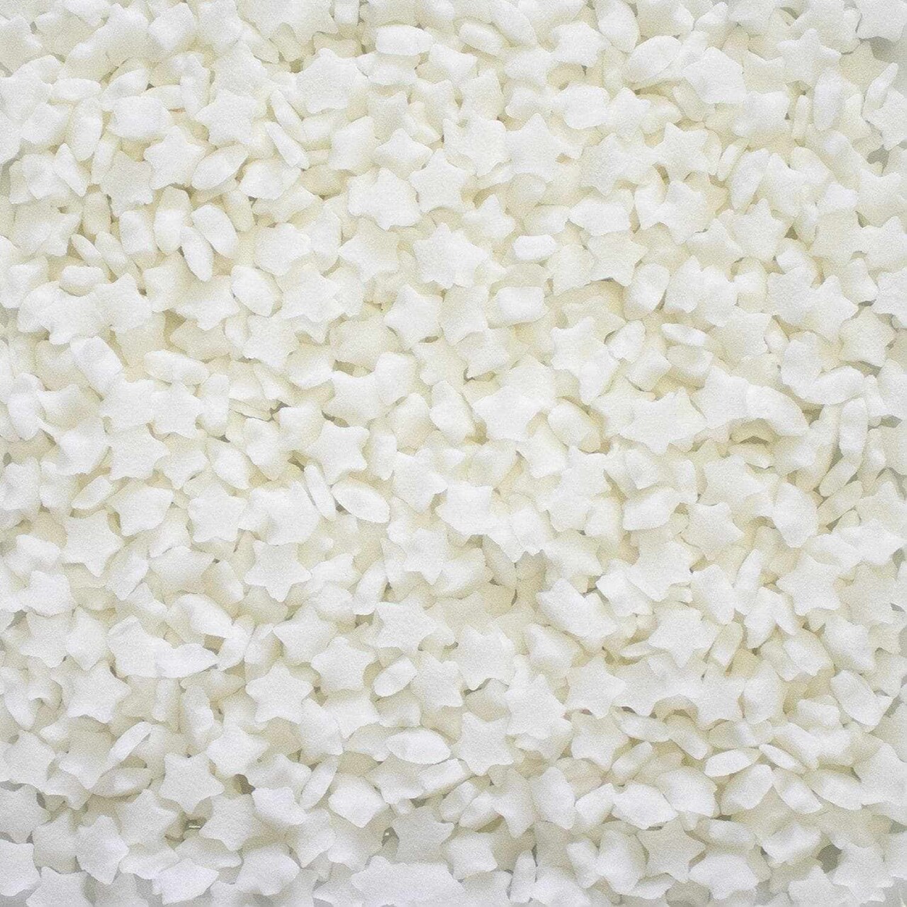 Krazy Sprinkles - White Stars (1/2 Cup, 1x Jar) for Cakes, Ice Cream & Cookies